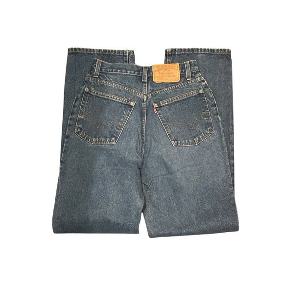 Vintage Levi's 505XX Women's Sz 11 (28x34) 26505-0214 Blue Denim Jeans Dark Wash - Picture 2 of 6